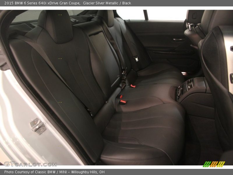 Glacier Silver Metallic / Black 2015 BMW 6 Series 640i xDrive Gran Coupe