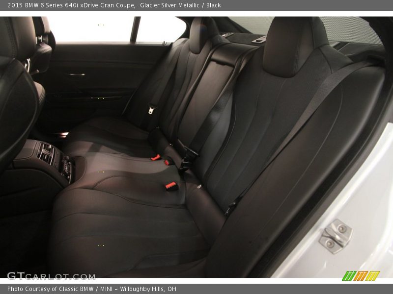 Glacier Silver Metallic / Black 2015 BMW 6 Series 640i xDrive Gran Coupe