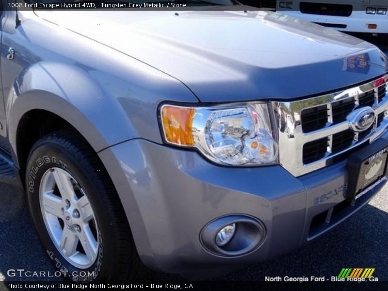 Tungsten Grey Metallic / Stone 2008 Ford Escape Hybrid 4WD