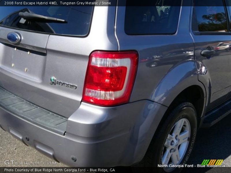 Tungsten Grey Metallic / Stone 2008 Ford Escape Hybrid 4WD