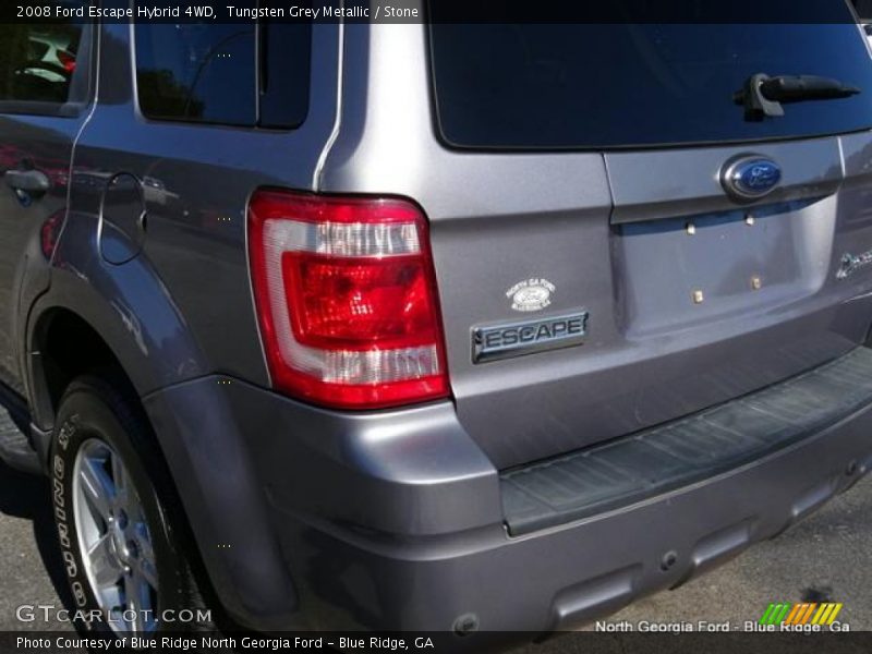 Tungsten Grey Metallic / Stone 2008 Ford Escape Hybrid 4WD