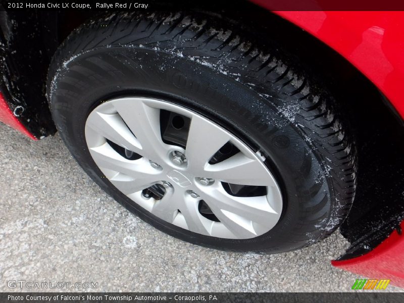 Rallye Red / Gray 2012 Honda Civic LX Coupe