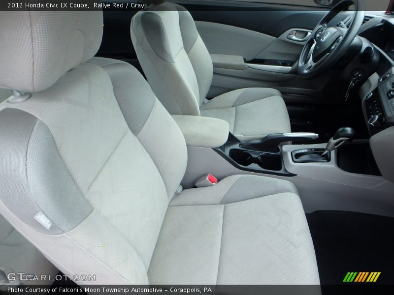 Rallye Red / Gray 2012 Honda Civic LX Coupe