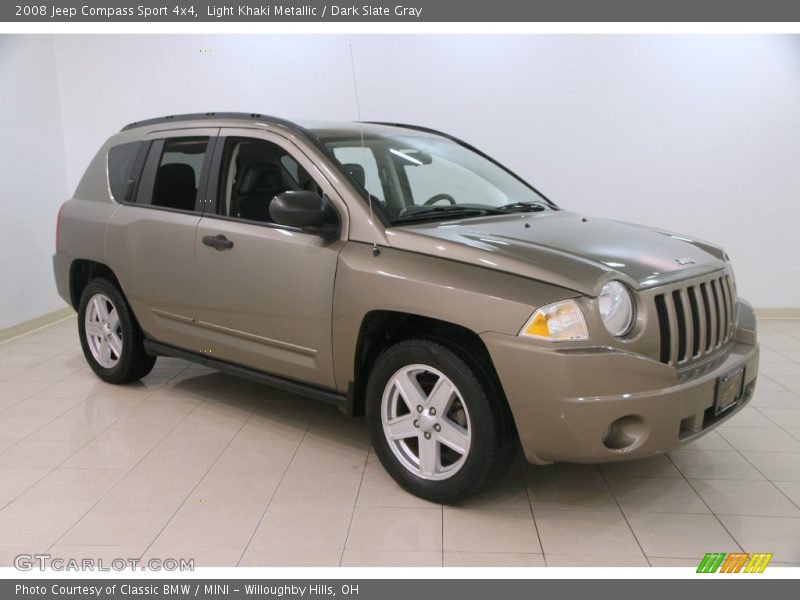 Light Khaki Metallic / Dark Slate Gray 2008 Jeep Compass Sport 4x4
