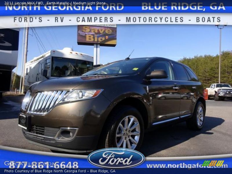 Earth Metallic / Medium Light Stone 2011 Lincoln MKX FWD