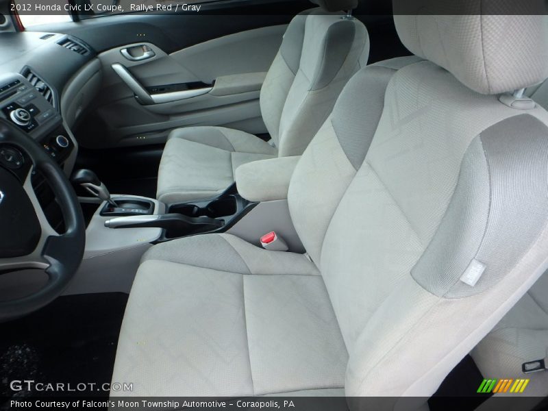 Rallye Red / Gray 2012 Honda Civic LX Coupe