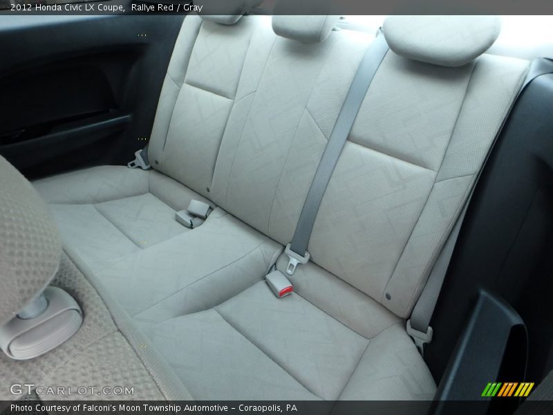 Rallye Red / Gray 2012 Honda Civic LX Coupe