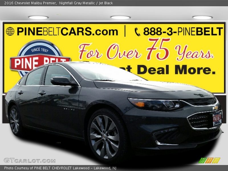 Nightfall Gray Metallic / Jet Black 2016 Chevrolet Malibu Premier
