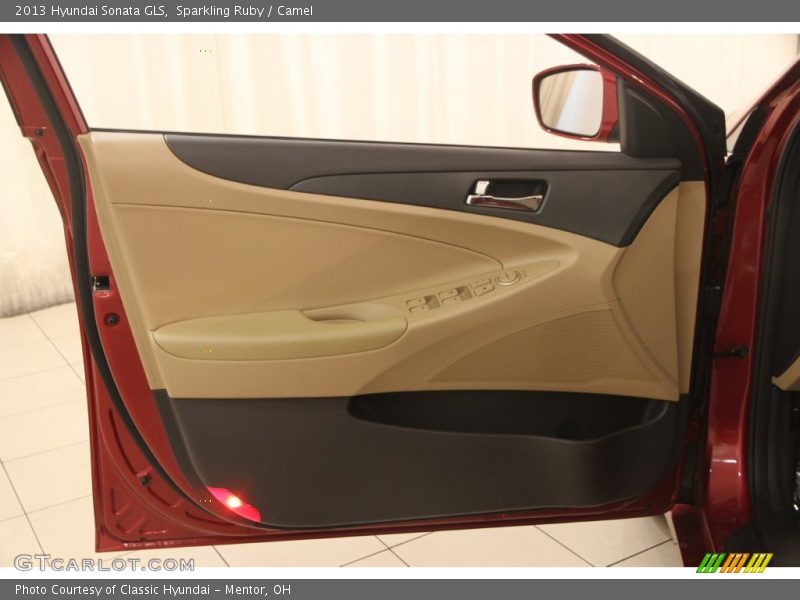 Sparkling Ruby / Camel 2013 Hyundai Sonata GLS