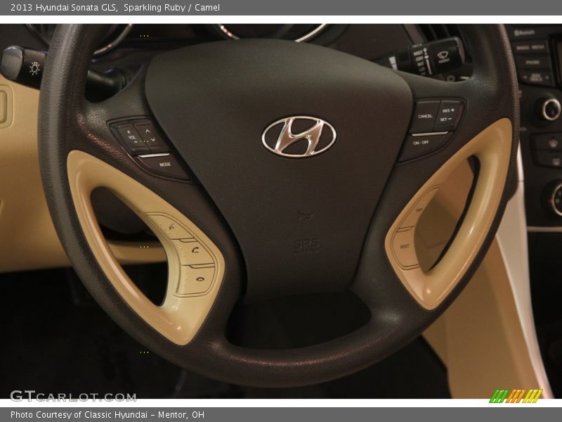 Sparkling Ruby / Camel 2013 Hyundai Sonata GLS