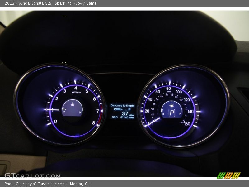 Sparkling Ruby / Camel 2013 Hyundai Sonata GLS