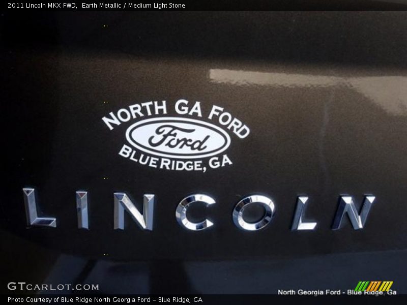 Earth Metallic / Medium Light Stone 2011 Lincoln MKX FWD