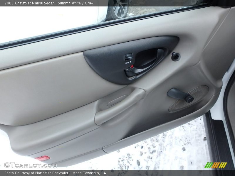 Summit White / Gray 2003 Chevrolet Malibu Sedan