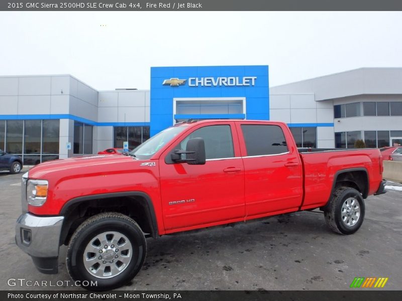 Fire Red / Jet Black 2015 GMC Sierra 2500HD SLE Crew Cab 4x4