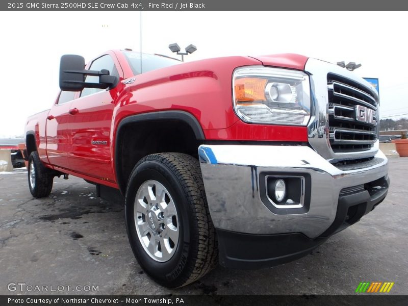 Fire Red / Jet Black 2015 GMC Sierra 2500HD SLE Crew Cab 4x4