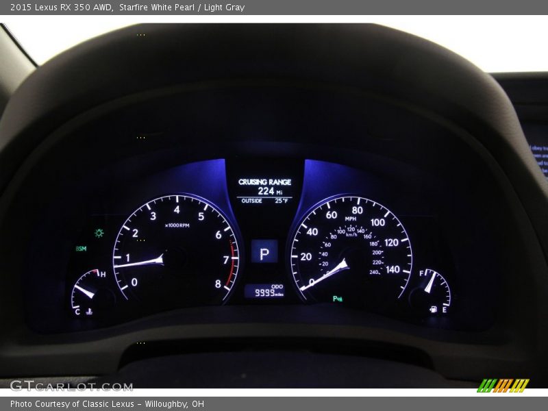 Starfire White Pearl / Light Gray 2015 Lexus RX 350 AWD