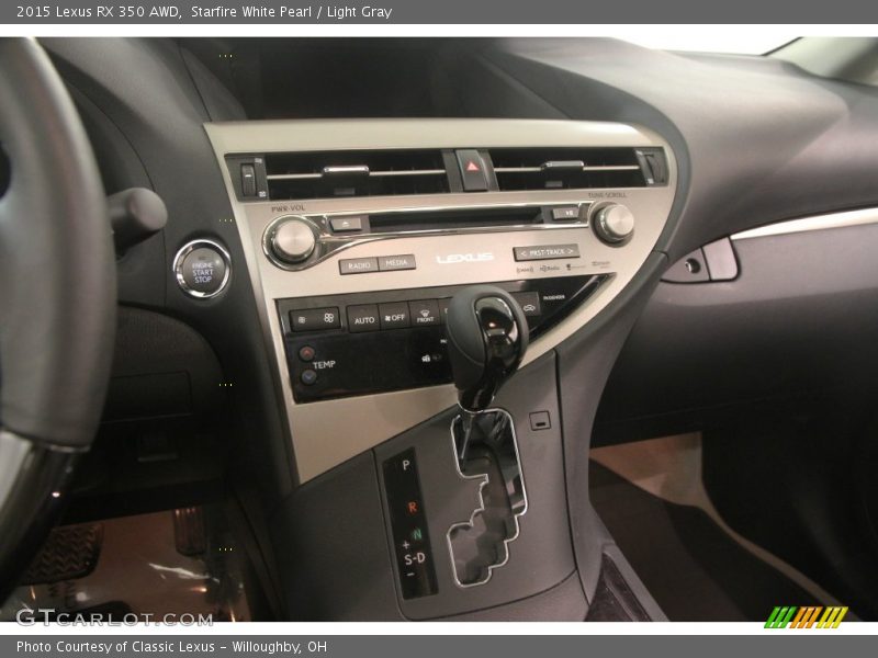 Starfire White Pearl / Light Gray 2015 Lexus RX 350 AWD