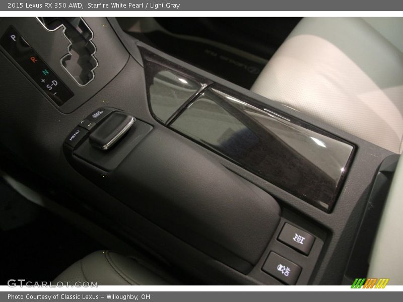 Starfire White Pearl / Light Gray 2015 Lexus RX 350 AWD