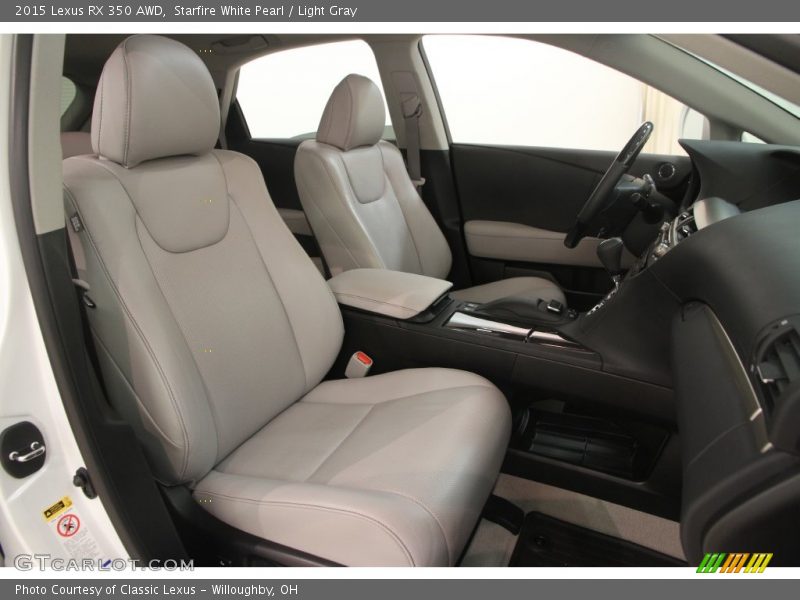Starfire White Pearl / Light Gray 2015 Lexus RX 350 AWD