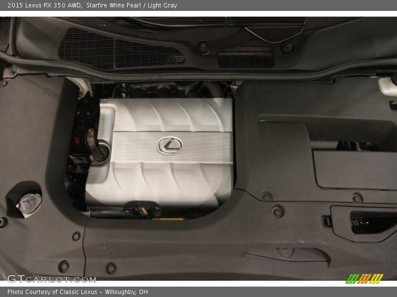 Starfire White Pearl / Light Gray 2015 Lexus RX 350 AWD