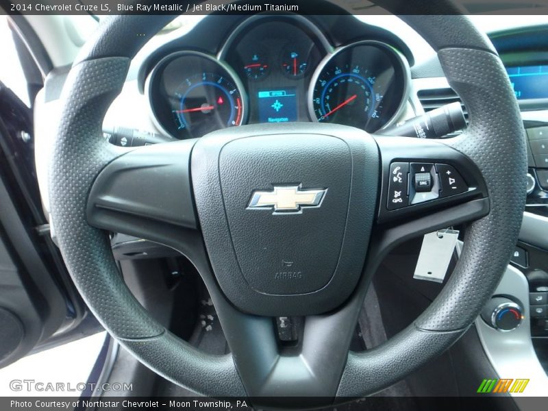 Blue Ray Metallic / Jet Black/Medium Titanium 2014 Chevrolet Cruze LS