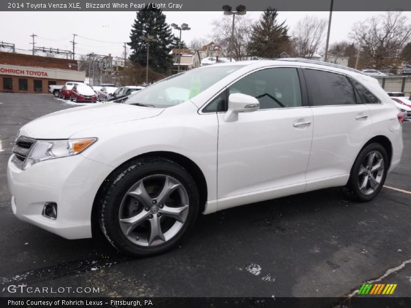 Blizzard White Pearl / Light Gray 2014 Toyota Venza XLE