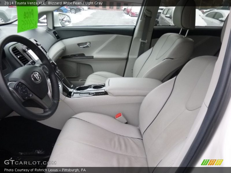 Blizzard White Pearl / Light Gray 2014 Toyota Venza XLE