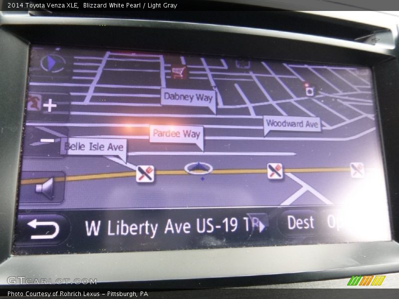 Blizzard White Pearl / Light Gray 2014 Toyota Venza XLE