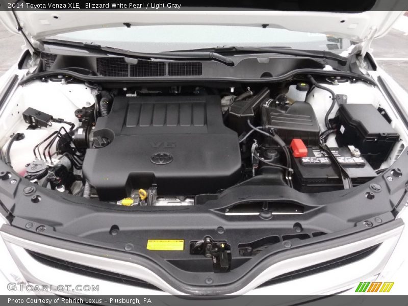 Blizzard White Pearl / Light Gray 2014 Toyota Venza XLE