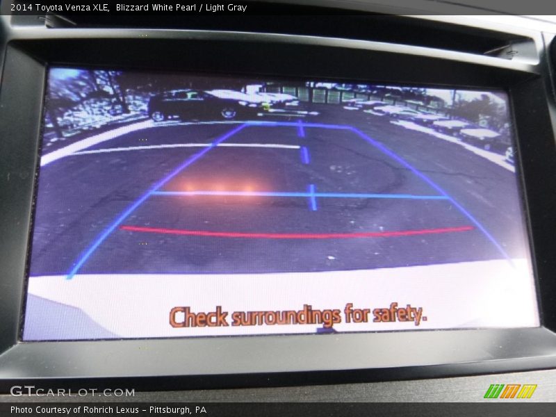 Blizzard White Pearl / Light Gray 2014 Toyota Venza XLE