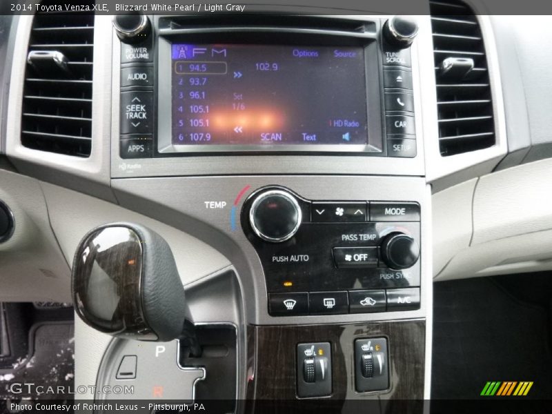 Blizzard White Pearl / Light Gray 2014 Toyota Venza XLE