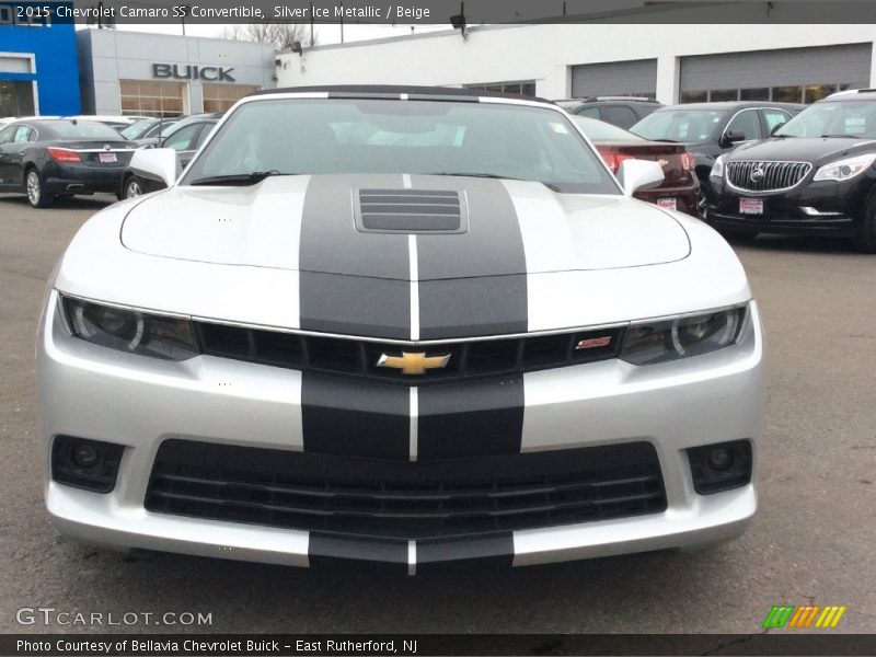 Silver Ice Metallic / Beige 2015 Chevrolet Camaro SS Convertible