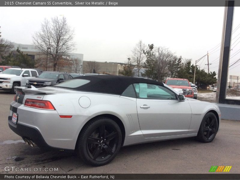 Silver Ice Metallic / Beige 2015 Chevrolet Camaro SS Convertible