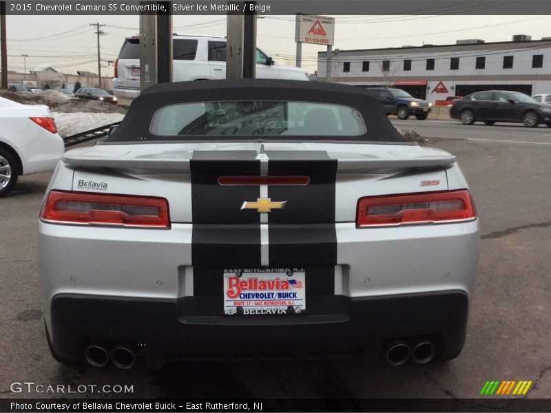 Silver Ice Metallic / Beige 2015 Chevrolet Camaro SS Convertible