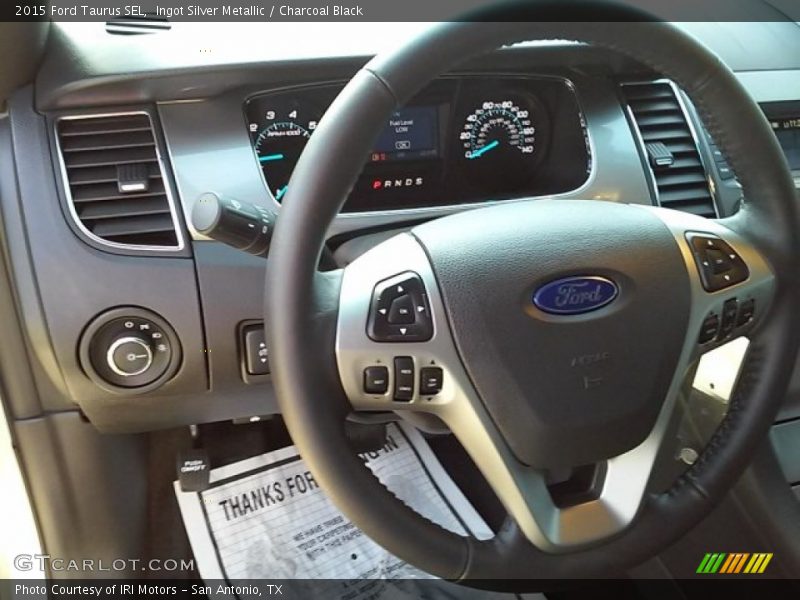 Ingot Silver Metallic / Charcoal Black 2015 Ford Taurus SEL