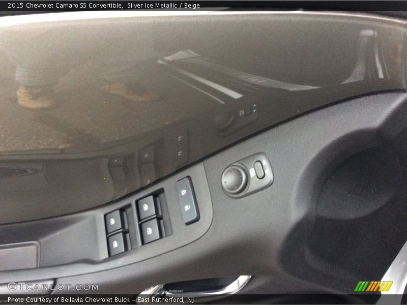 Silver Ice Metallic / Beige 2015 Chevrolet Camaro SS Convertible