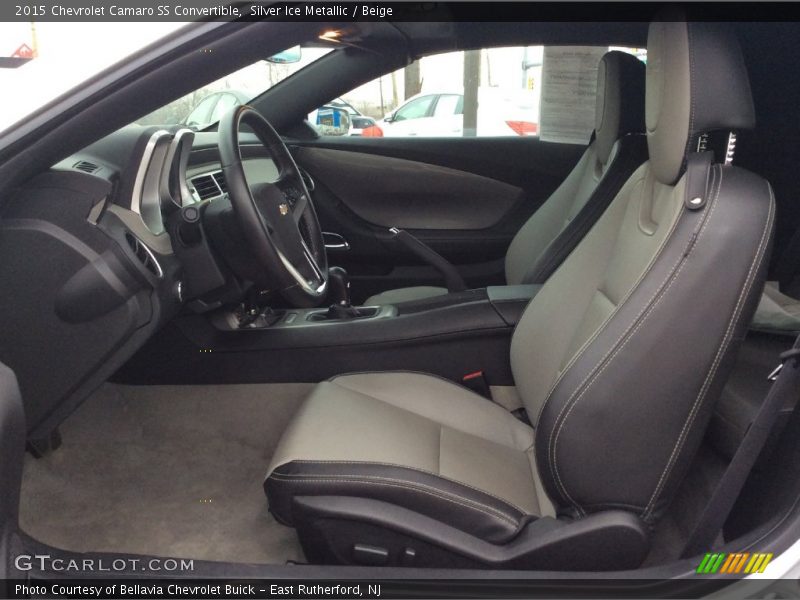 Silver Ice Metallic / Beige 2015 Chevrolet Camaro SS Convertible
