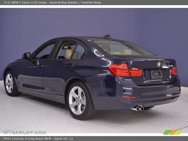 Imperial Blue Metallic / Venetian Beige 2015 BMW 3 Series 328i Sedan