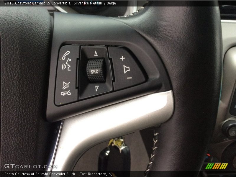 Silver Ice Metallic / Beige 2015 Chevrolet Camaro SS Convertible