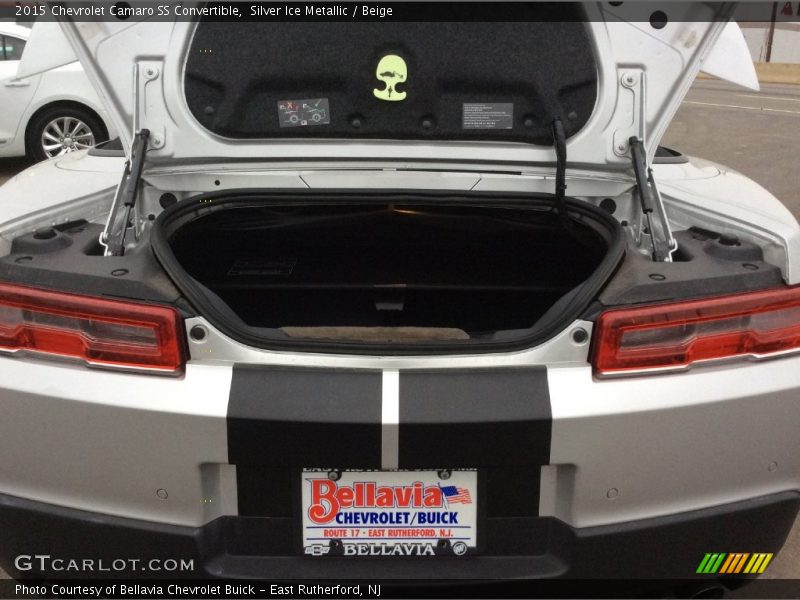 Silver Ice Metallic / Beige 2015 Chevrolet Camaro SS Convertible