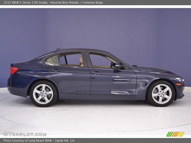 Imperial Blue Metallic / Venetian Beige 2015 BMW 3 Series 328i Sedan