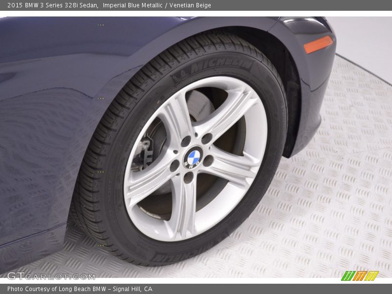 Imperial Blue Metallic / Venetian Beige 2015 BMW 3 Series 328i Sedan