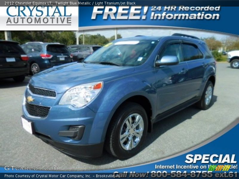 Twilight Blue Metallic / Light Titanium/Jet Black 2012 Chevrolet Equinox LT