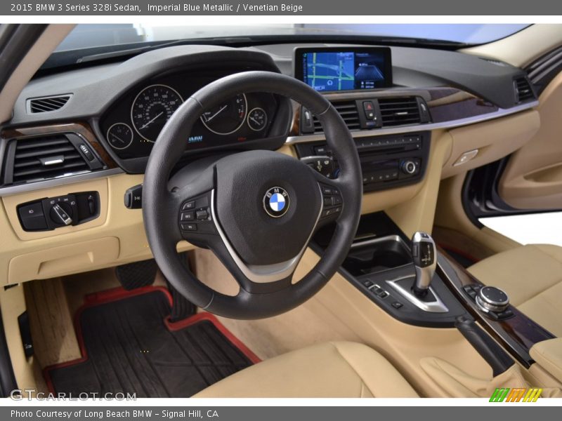 Imperial Blue Metallic / Venetian Beige 2015 BMW 3 Series 328i Sedan