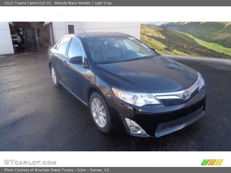 Attitude Black Metallic / Light Gray 2012 Toyota Camry XLE V6
