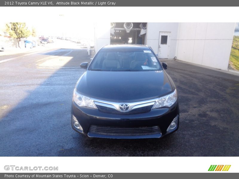 Attitude Black Metallic / Light Gray 2012 Toyota Camry XLE V6