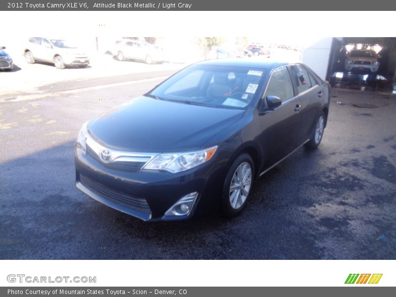 Attitude Black Metallic / Light Gray 2012 Toyota Camry XLE V6