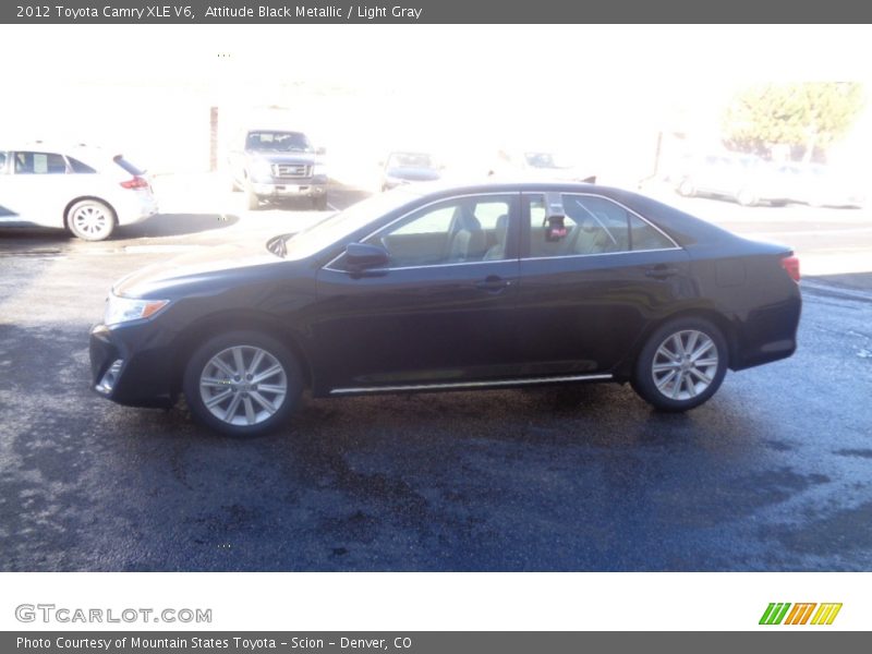 Attitude Black Metallic / Light Gray 2012 Toyota Camry XLE V6