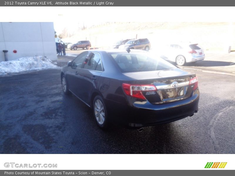 Attitude Black Metallic / Light Gray 2012 Toyota Camry XLE V6