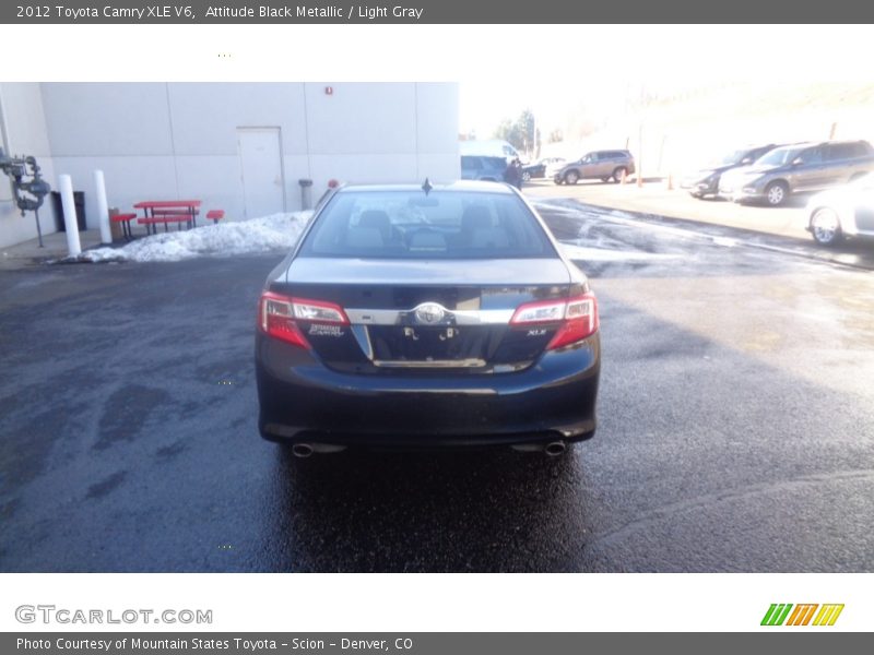 Attitude Black Metallic / Light Gray 2012 Toyota Camry XLE V6